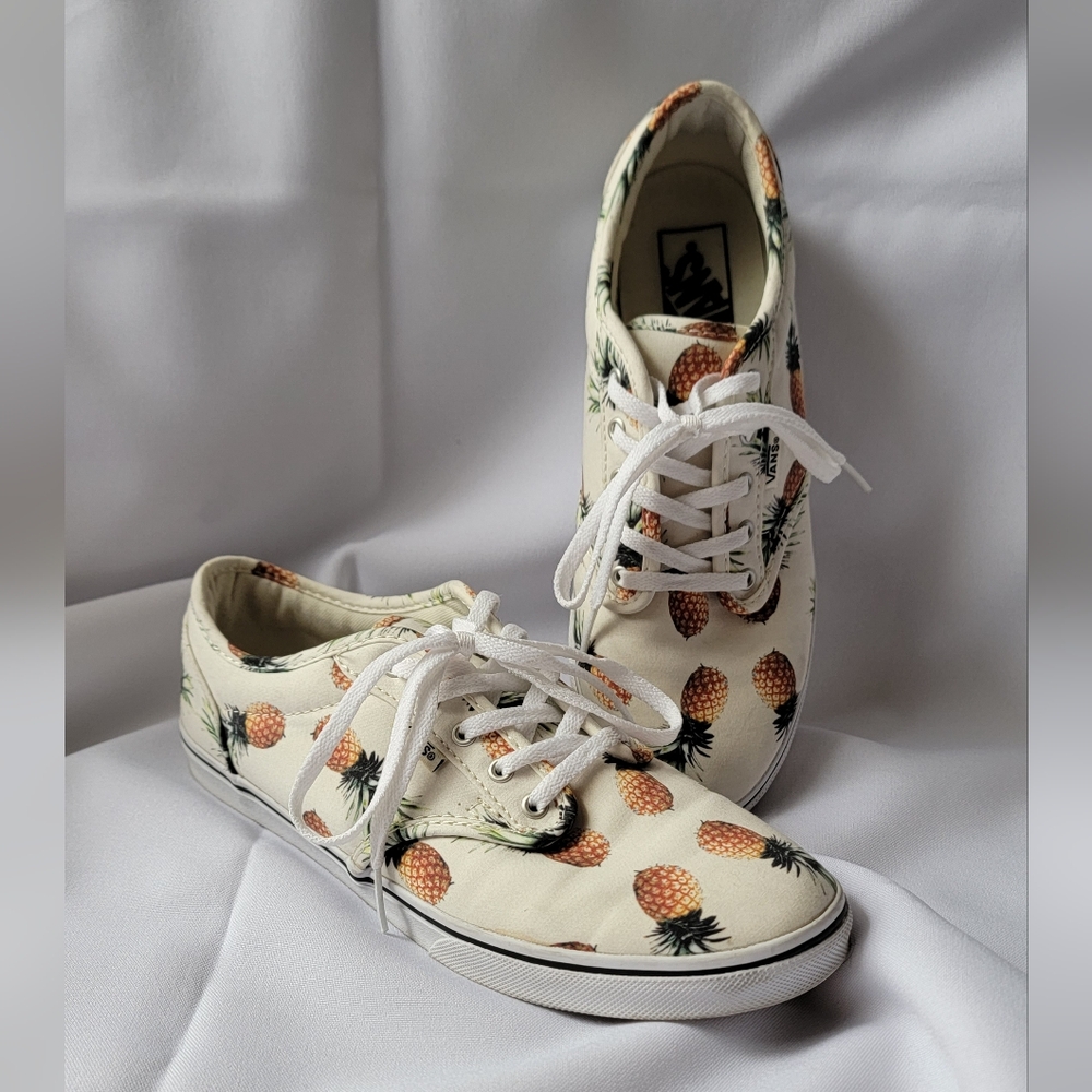 Vans Shoes / Atwood Low Vans / Pineapple Print / Women's Shoes / Women's Vans